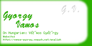 gyorgy vamos business card
